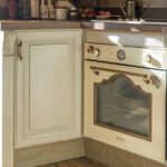 Detalle del horno de la cocina de la marca Smeg