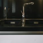 Grifería cocina de color negro